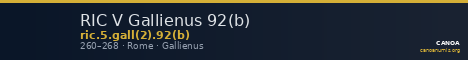 RIC V Gallienus 92(b) — CANOA