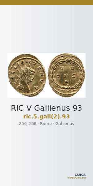 RIC V Gallienus 93 — CANOA