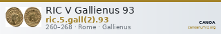 RIC V Gallienus 93 — CANOA