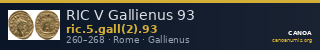 RIC V Gallienus 93 — CANOA