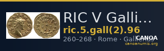 RIC V Gallienus 96 — CANOA