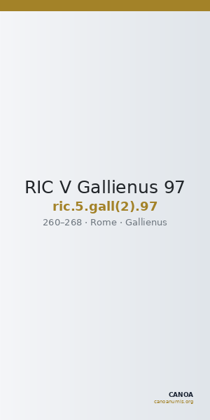 RIC V Gallienus 97 — CANOA