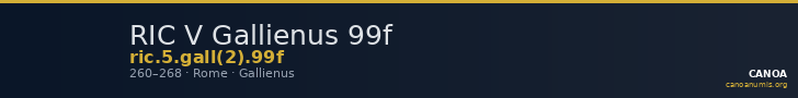 RIC V Gallienus 99f — CANOA