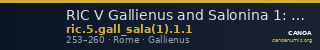 RIC V Gallienus and Salonina 1: Subtype 1 — CANOA