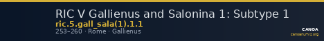 RIC V Gallienus and Salonina 1: Subtype 1 — CANOA