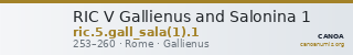 RIC V Gallienus and Salonina 1 — CANOA