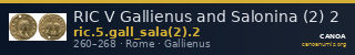 RIC V Gallienus and Salonina (2) 2 — CANOA