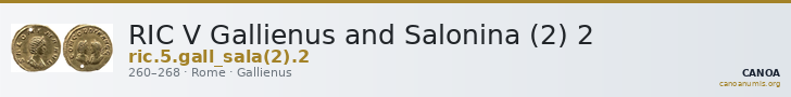 RIC V Gallienus and Salonina (2) 2 — CANOA