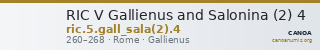 RIC V Gallienus and Salonina (2) 4 — CANOA