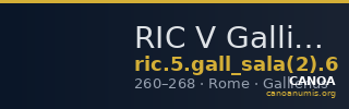 RIC V Gallienus and Salonina (2) 6 — CANOA