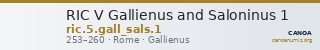 RIC V Gallienus and Saloninus 1 — CANOA