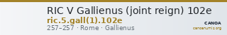 RIC V Gallienus (joint reign) 102e — CANOA