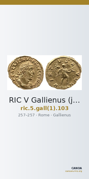 RIC V Gallienus (joint reign) 103 — CANOA