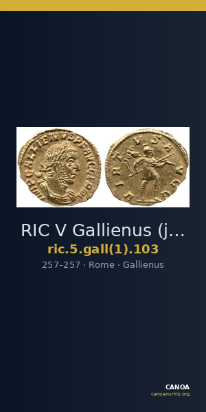 RIC V Gallienus (joint reign) 103 — CANOA