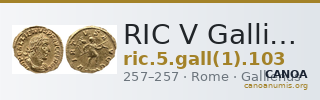 RIC V Gallienus (joint reign) 103 — CANOA