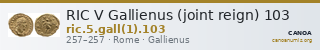 RIC V Gallienus (joint reign) 103 — CANOA