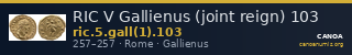 RIC V Gallienus (joint reign) 103 — CANOA