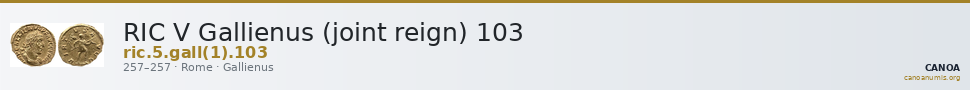 RIC V Gallienus (joint reign) 103 — CANOA