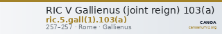 RIC V Gallienus (joint reign) 103(a) — CANOA