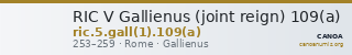 RIC V Gallienus (joint reign) 109(a) — CANOA