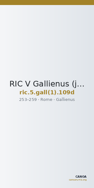 RIC V Gallienus (joint reign) 109d — CANOA