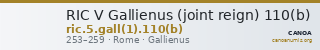 RIC V Gallienus (joint reign) 110(b) — CANOA
