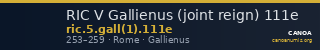RIC V Gallienus (joint reign) 111e — CANOA