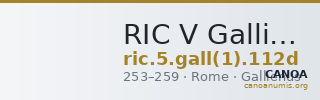 RIC V Gallienus (joint reign) 112d — CANOA