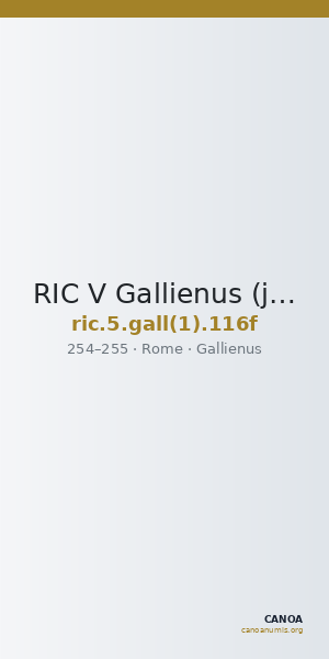 RIC V Gallienus (joint reign) 116f — CANOA