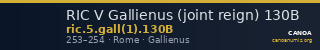 RIC V Gallienus (joint reign) 130B — CANOA