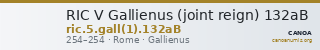 RIC V Gallienus (joint reign) 132aB — CANOA