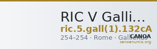 RIC V Gallienus (joint reign) 132cA — CANOA