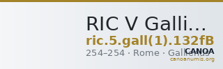 RIC V Gallienus (joint reign) 132fB — CANOA