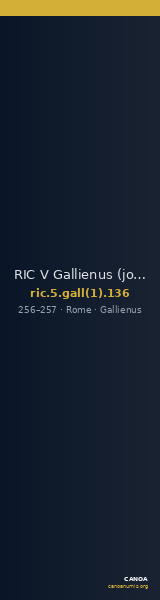 RIC V Gallienus (joint reign) 136 — CANOA