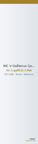 RIC V Gallienus (joint reign) 136A — CANOA