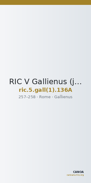 RIC V Gallienus (joint reign) 136A — CANOA