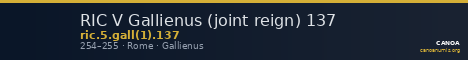 RIC V Gallienus (joint reign) 137 — CANOA