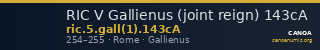 RIC V Gallienus (joint reign) 143cA — CANOA