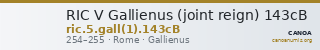RIC V Gallienus (joint reign) 143cB — CANOA