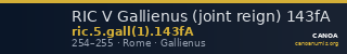RIC V Gallienus (joint reign) 143fA — CANOA
