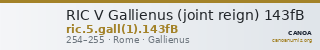 RIC V Gallienus (joint reign) 143fB — CANOA