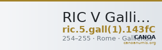 RIC V Gallienus (joint reign) 143fC — CANOA