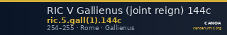 RIC V Gallienus (joint reign) 144c — CANOA