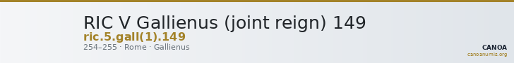 RIC V Gallienus (joint reign) 149 — CANOA
