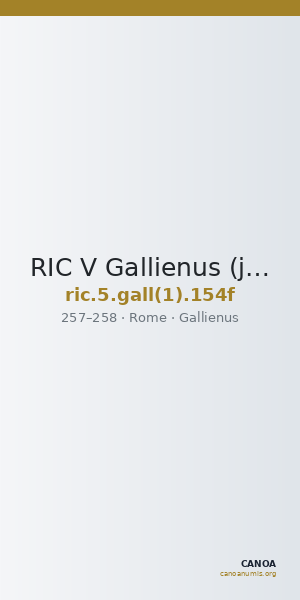 RIC V Gallienus (joint reign) 154f — CANOA