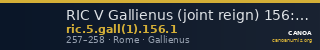 RIC V Gallienus (joint reign) 156: Subtype 1 — CANOA