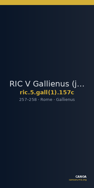 RIC V Gallienus (joint reign) 157c — CANOA