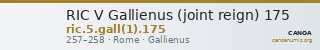 RIC V Gallienus (joint reign) 175 — CANOA