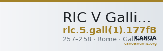 RIC V Gallienus (joint reign) 177fB — CANOA