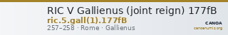 RIC V Gallienus (joint reign) 177fB — CANOA